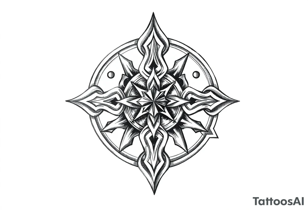 Celtic star tattoo idea