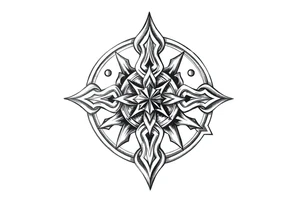 Celtic star tattoo idea