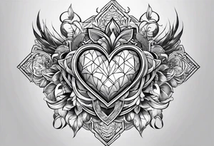 god smiting heart tattoo idea