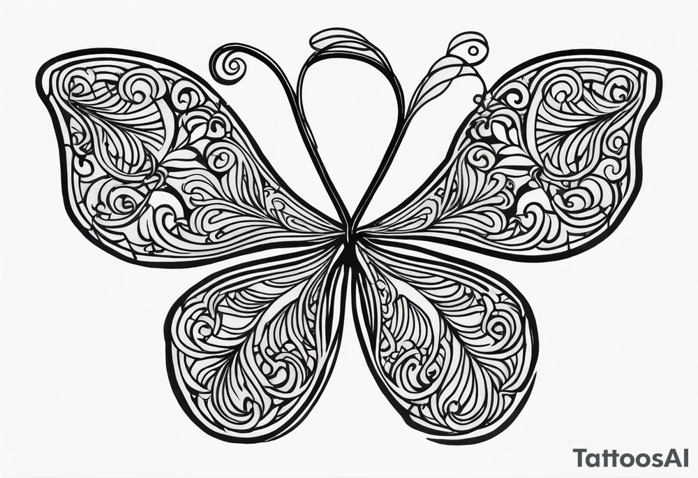 a single three leaf clover with vine tattoo idea