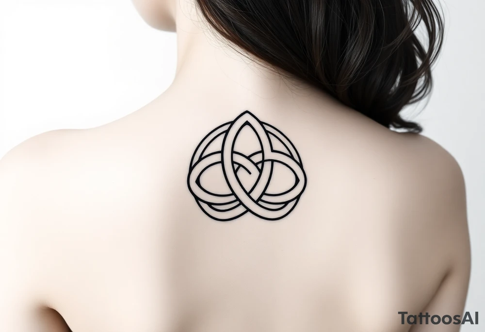 classic Celtic trinity knot. placement on the inner arm tattoo idea