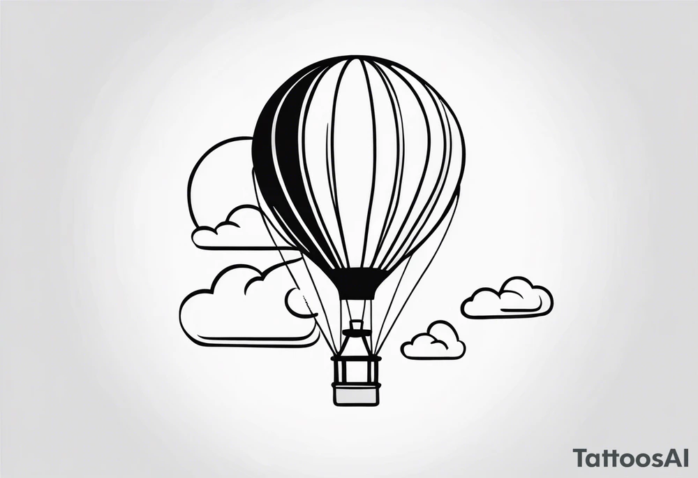 Hot air balloon tattoo idea