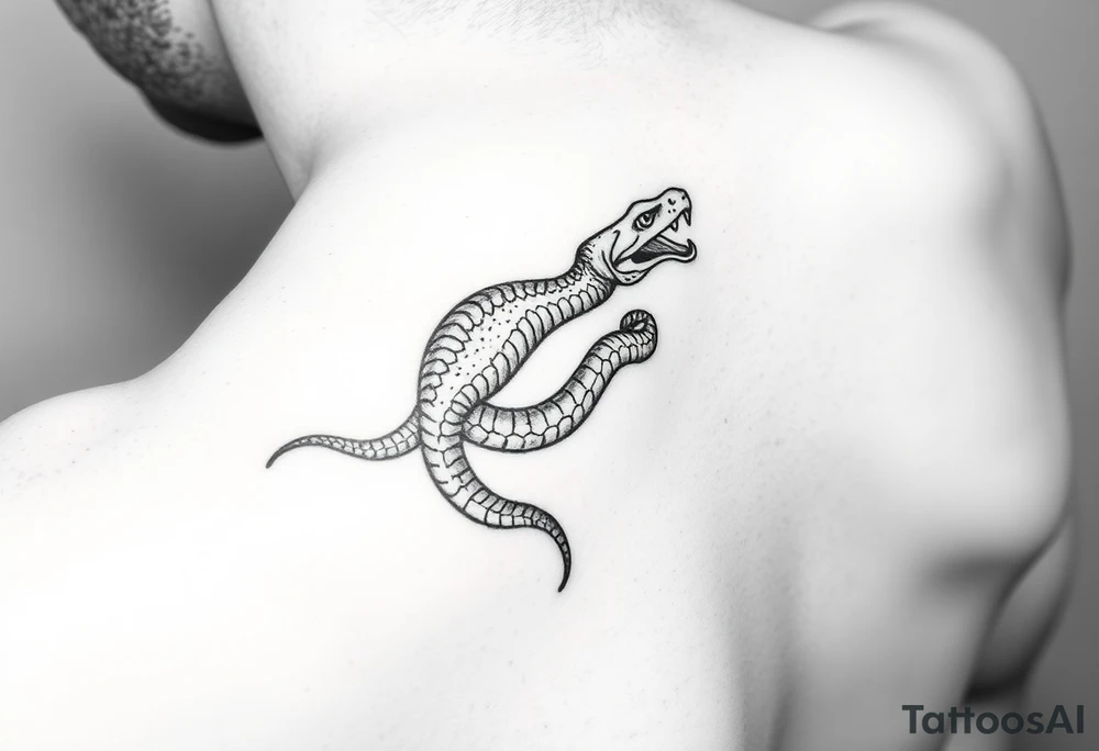 snake around wrist tattoo idea