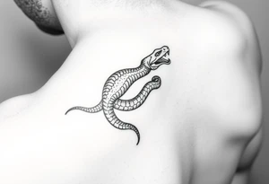 snake around wrist tattoo idea