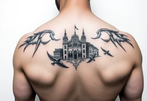 vertikalna tetovaza Beograda tattoo idea