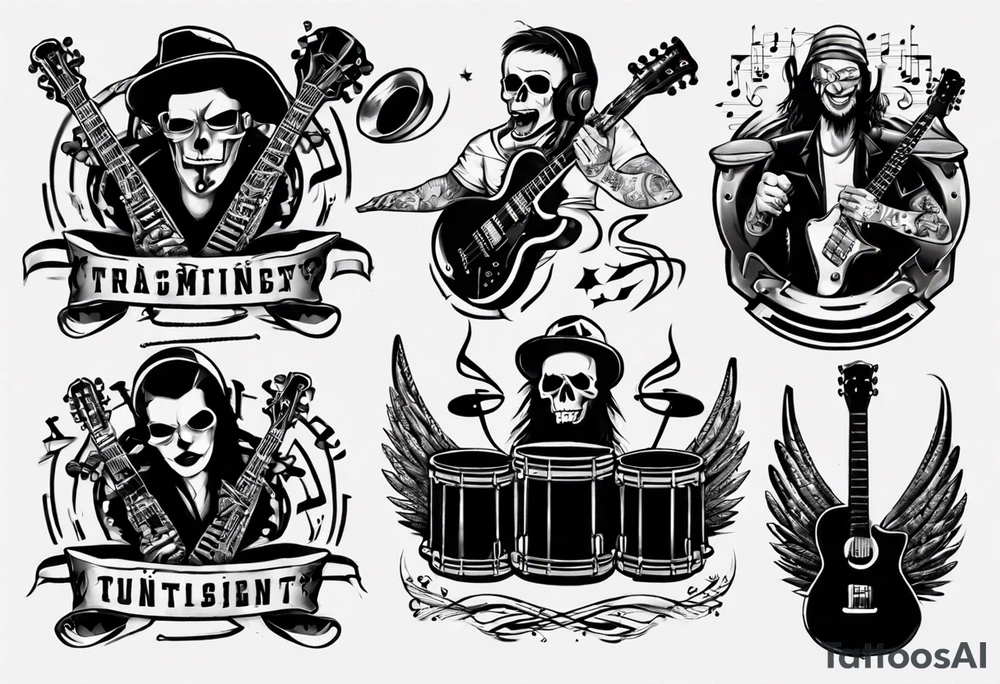 music band tattoo idea