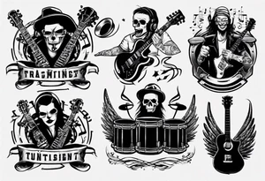 music band tattoo idea