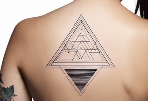 Generate a tattoo with a quote Know Thyself. Add a triangle and 3 starts. Use very thin lines. Tattoo is for oxter side of the shoulder tattoo idea