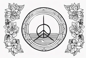 mindfulness peace tattoo idea
