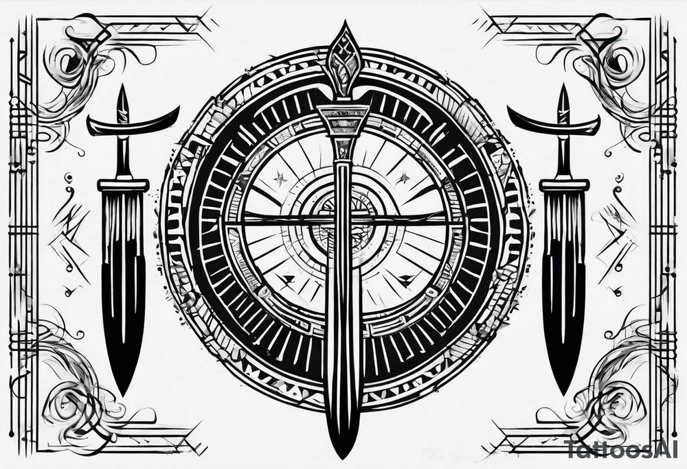 ogham style tattoo tattoo idea