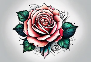 Sexy rose tattoo idea