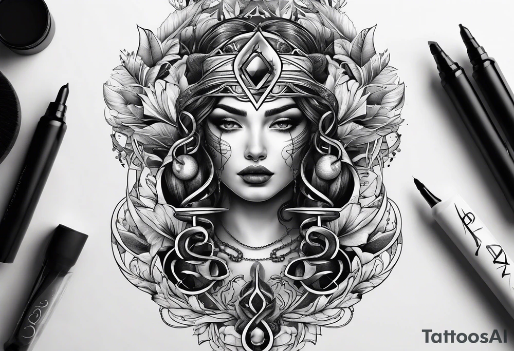 VIII_XXV_MMXVII with a DNA strand interterwined tattoo idea