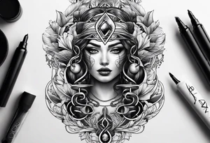 VIII_XXV_MMXVII with a DNA strand interterwined tattoo idea