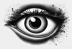 Alucard's eye bleeding tattoo in Hellsing tattoo idea