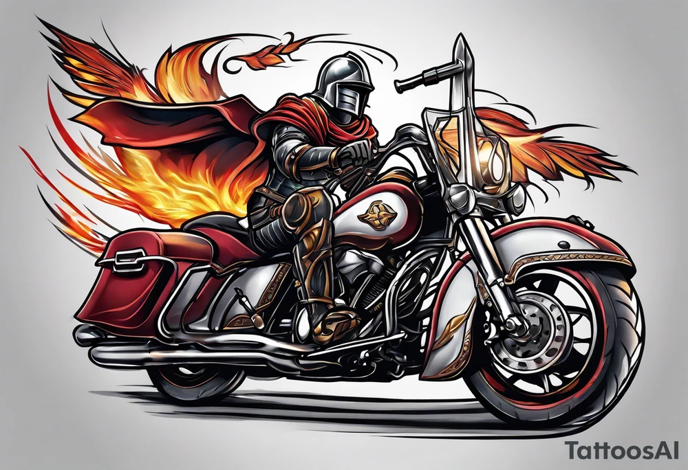 Christian knight tattoo idea