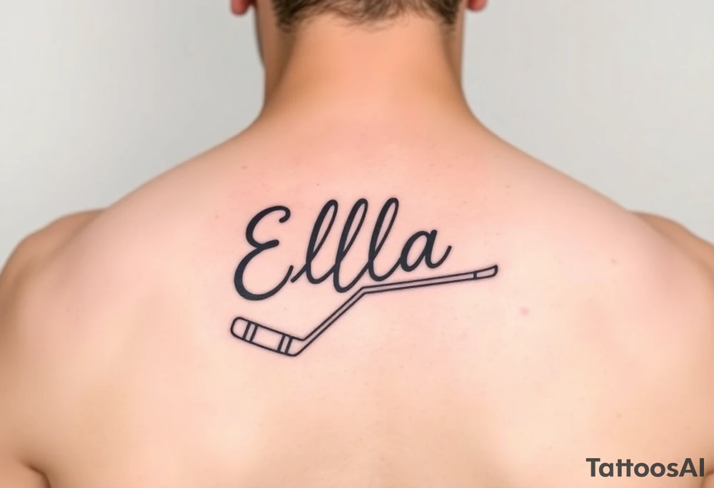 Ella hockey tattoo idea