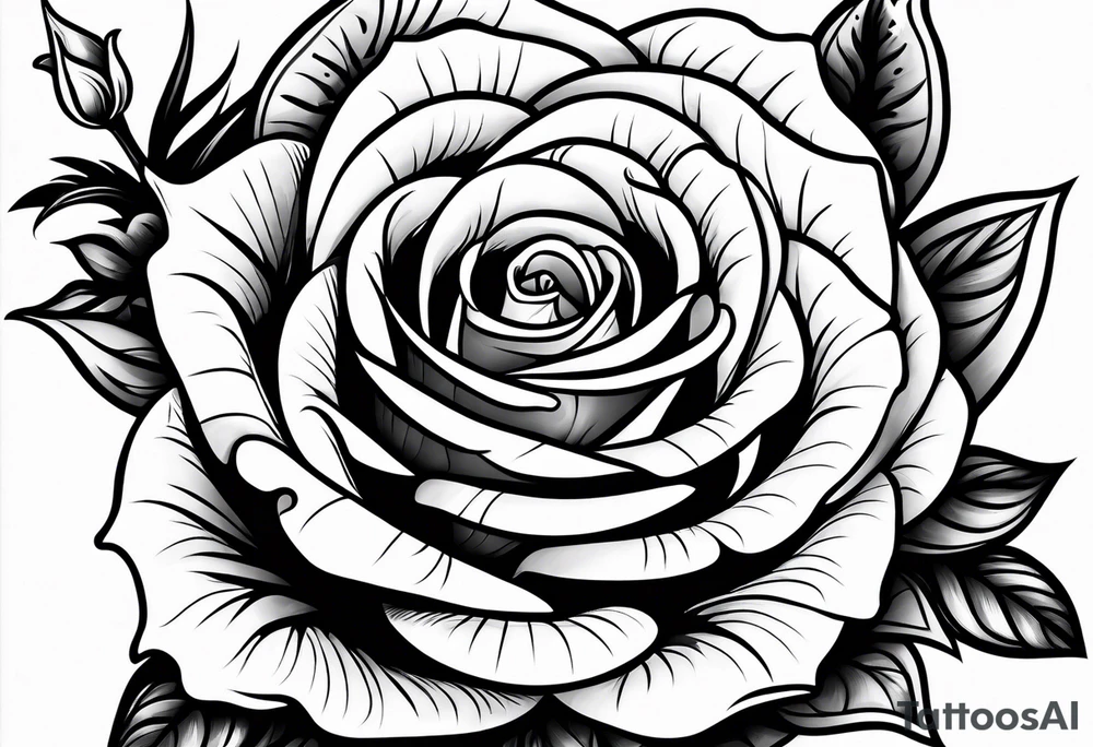 rose tattoo idea