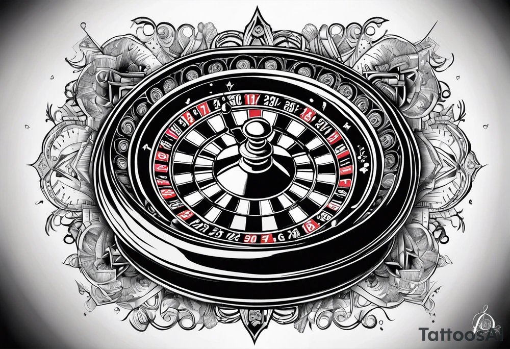 Roulette tattoo idea