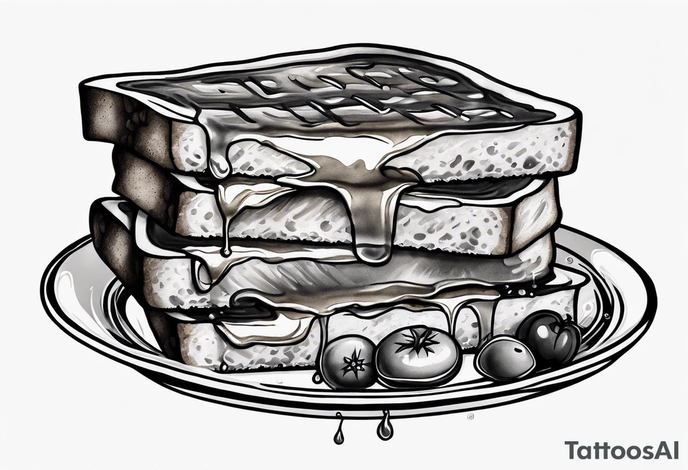 Burnt toast tattoo idea