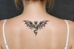 Fourth wing dragon tattoo tattoo idea