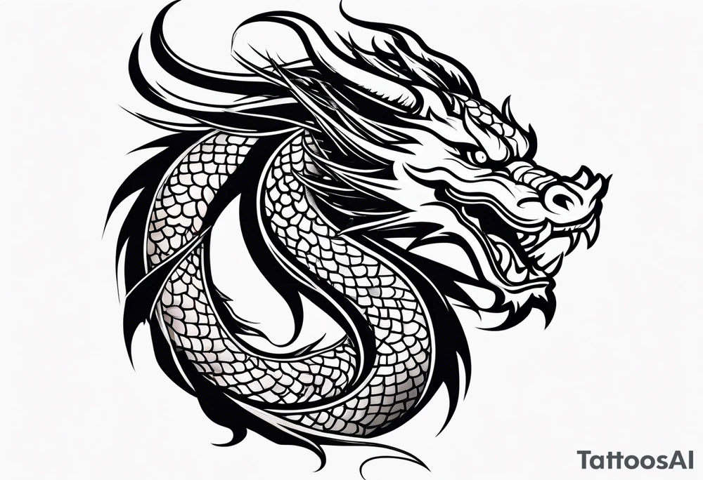 Chinese dragon tattoo idea