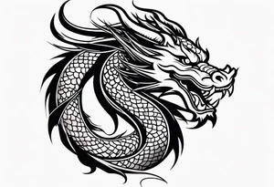 Chinese dragon tattoo idea