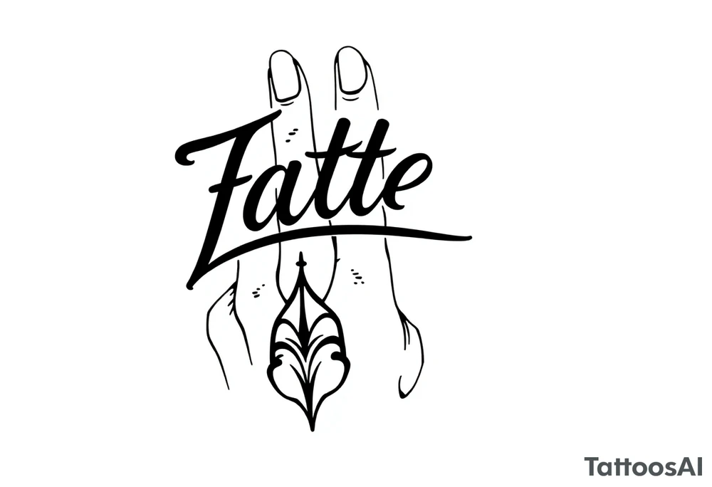 finger tattoo on the finger tattoo idea