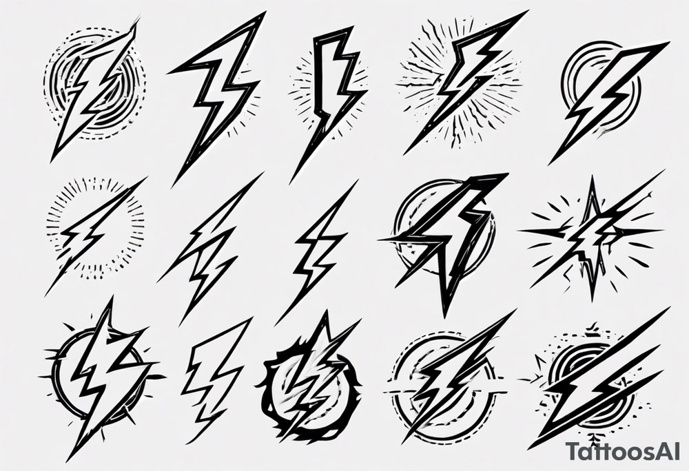 lightning bolt tattoo idea