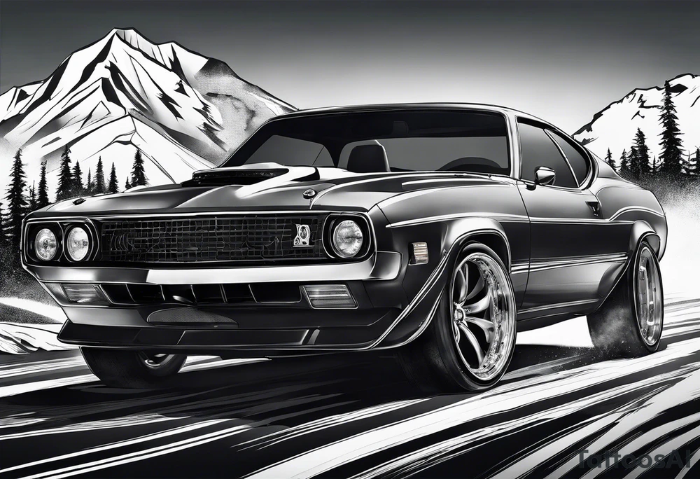 cars, snowboarding, huskie, money, rich tattoo idea