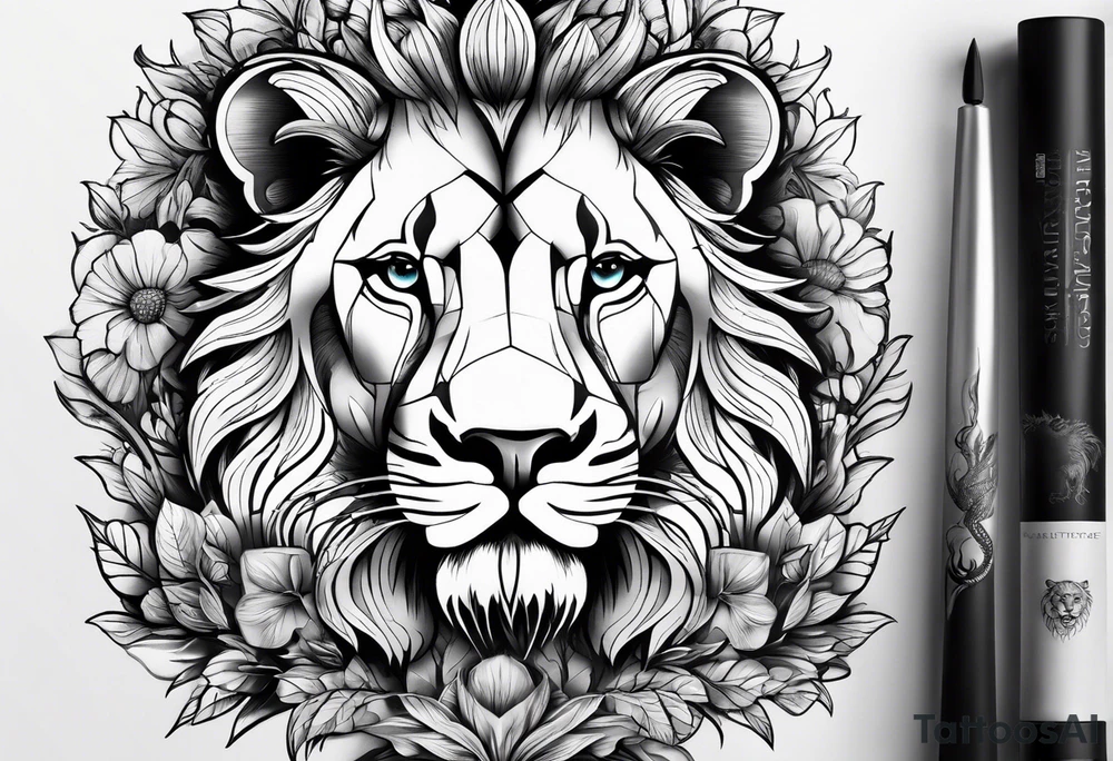 a tattoo that has to do with nature,something you could blend with a lion tattoo idea a tattoo that has to do with nature,something you could blend with a lion tattoo idea