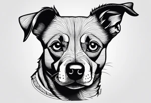 lab pit mix dog head
Lab heeler dog head
Chihuahua dog head tattoo idea