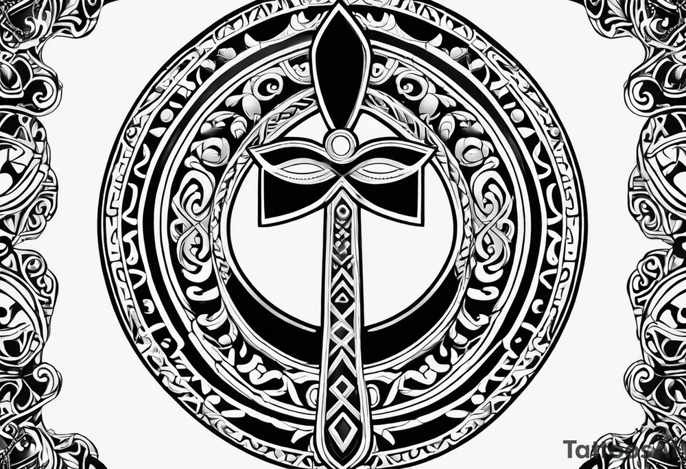ankh, maori tattoo idea