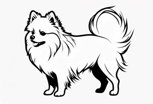 Pomeranian tattoo idea