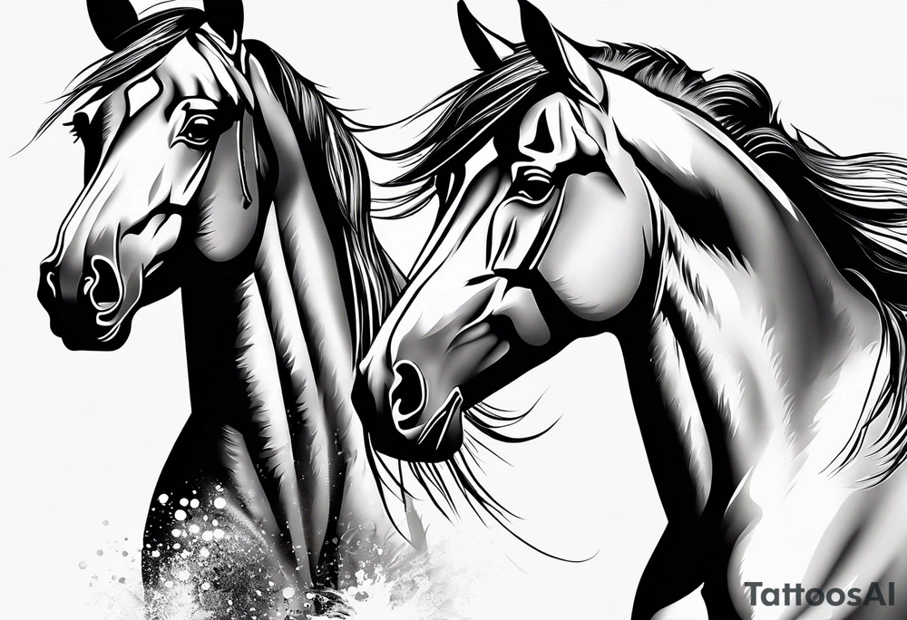 Beautiful Horse tattoo idea