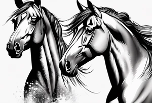 Beautiful Horse tattoo idea