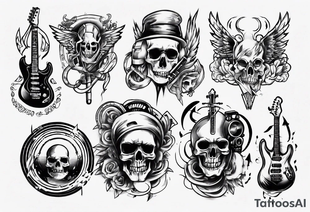music band tattoo idea