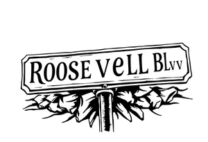 A street sign with the name “Roosevelt Blvd” on it tattoo idea