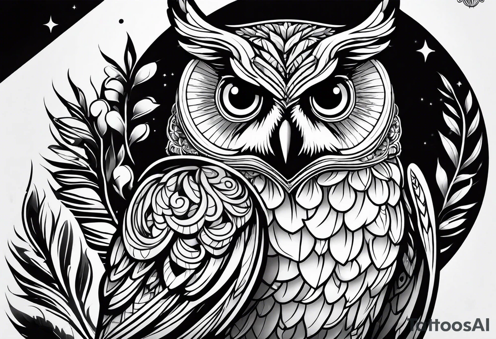Cute Owls tattoo idea