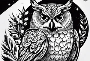 Cute Owls tattoo idea