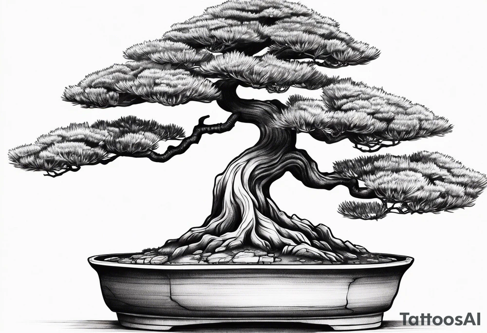 bonsai tree tattoo idea