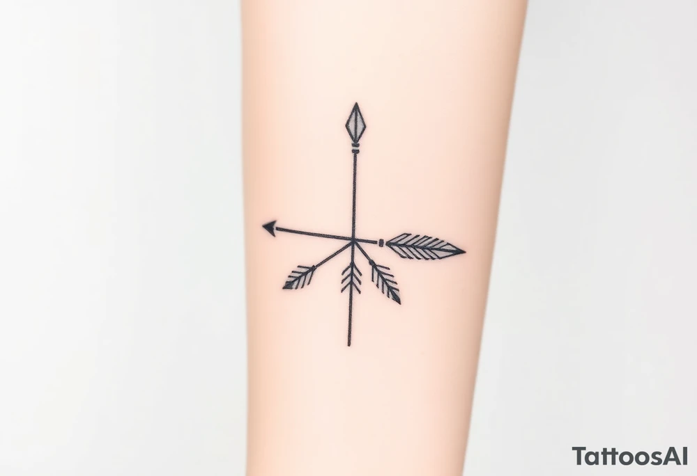 Bow arrow tattoo idea