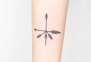Bow arrow tattoo idea