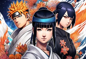 Hinata and hanabi from Naruto tattoo idea