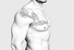 Māori style Celtic knots and bands tattoo idea