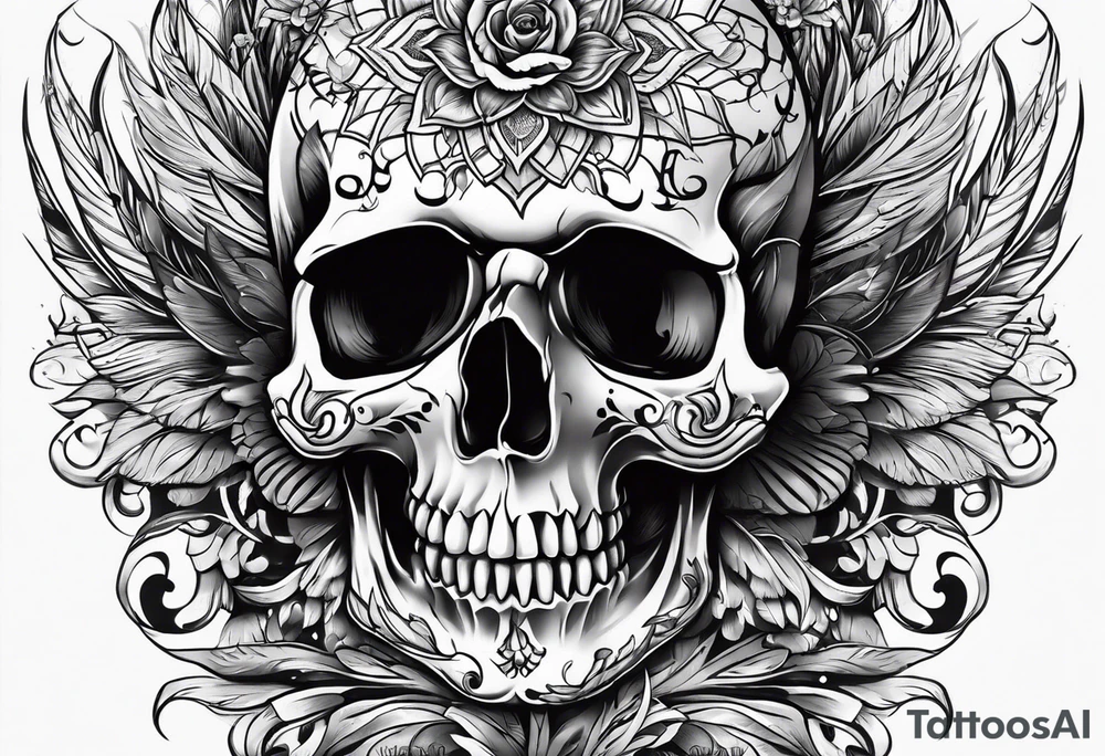 skull tattoo idea