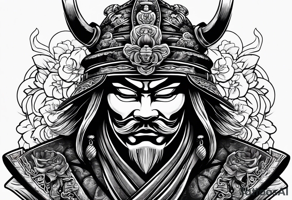 Japanese Samurai Mask Tattoo Designs tattoo idea