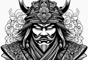 Japanese Samurai Mask Tattoo Designs tattoo idea