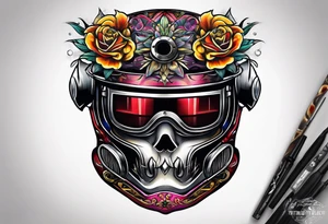 Welding helmet tattoo idea