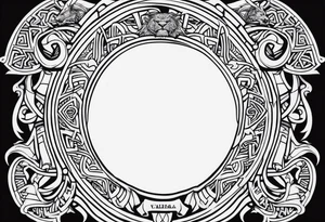Valhalla  sword shield axe Valknut  dragon lion tattoo idea