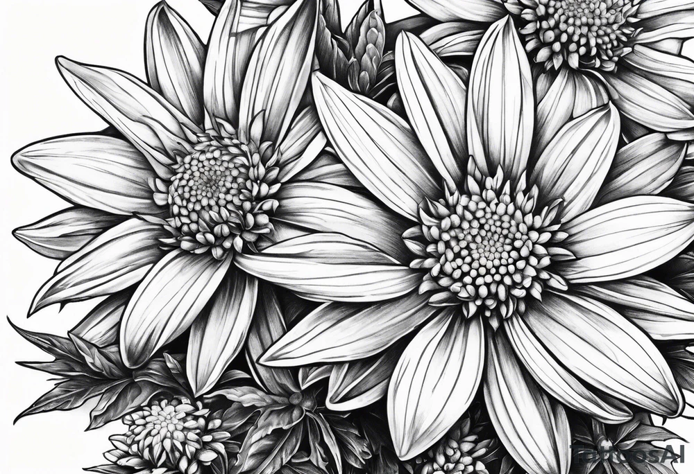 Edelweiss flower tattoo idea
